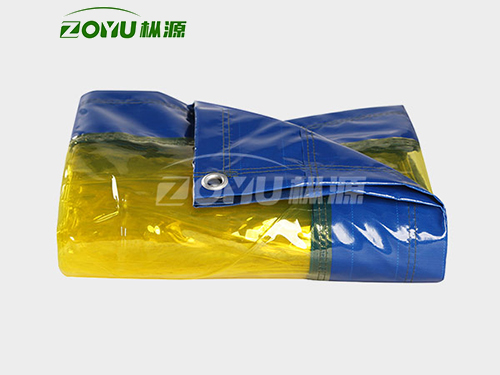 PVC透明雨布（黄色、透明色）